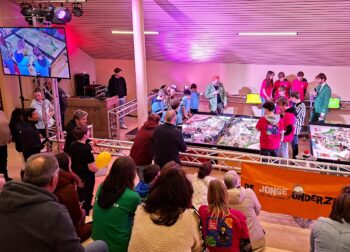 Team van Winkler Prins Veendam en Aletta tijdens de FIRST LEGO League regiofinale 2026.